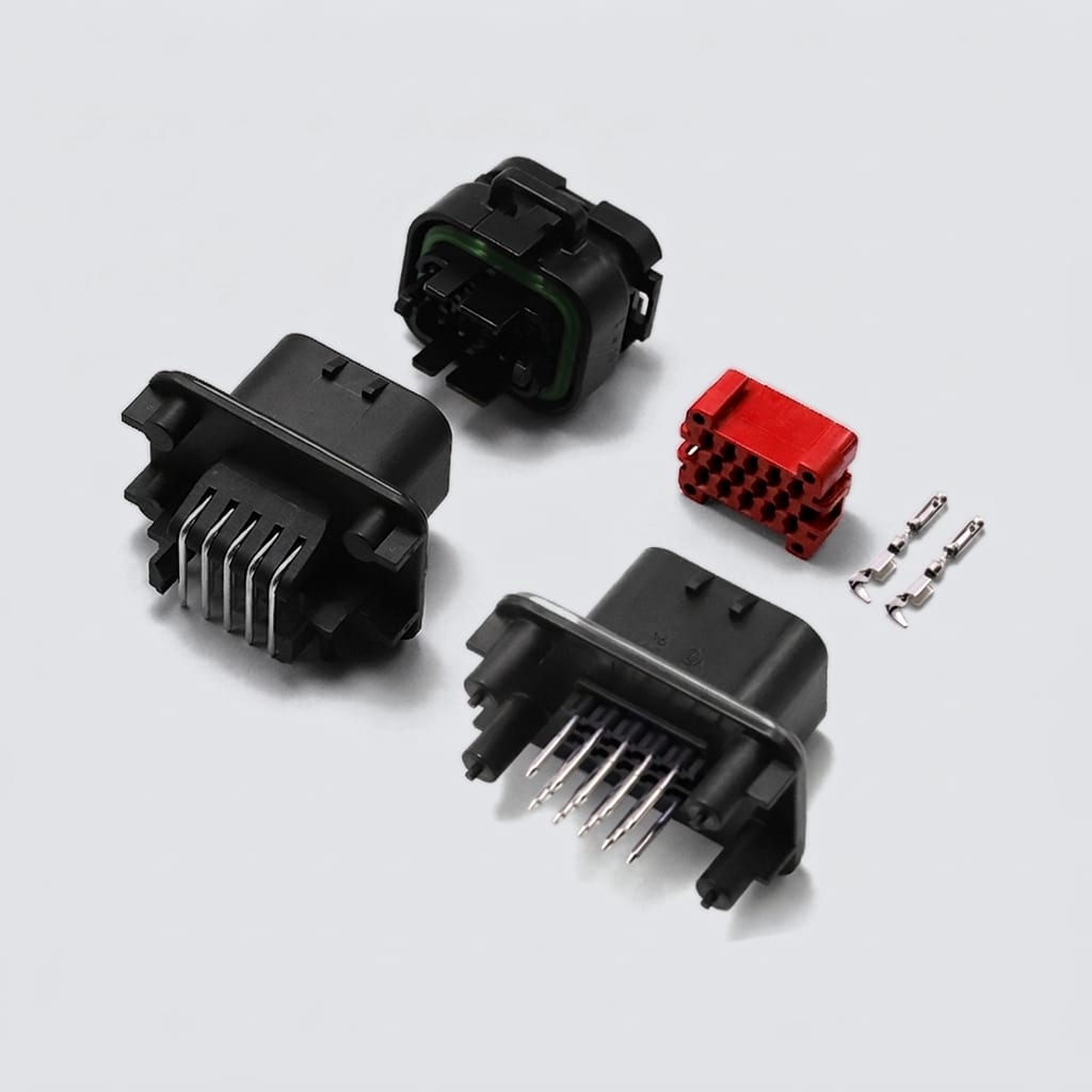 KR4004 Series AMPSEAL 14 Pin Automotive Connectors