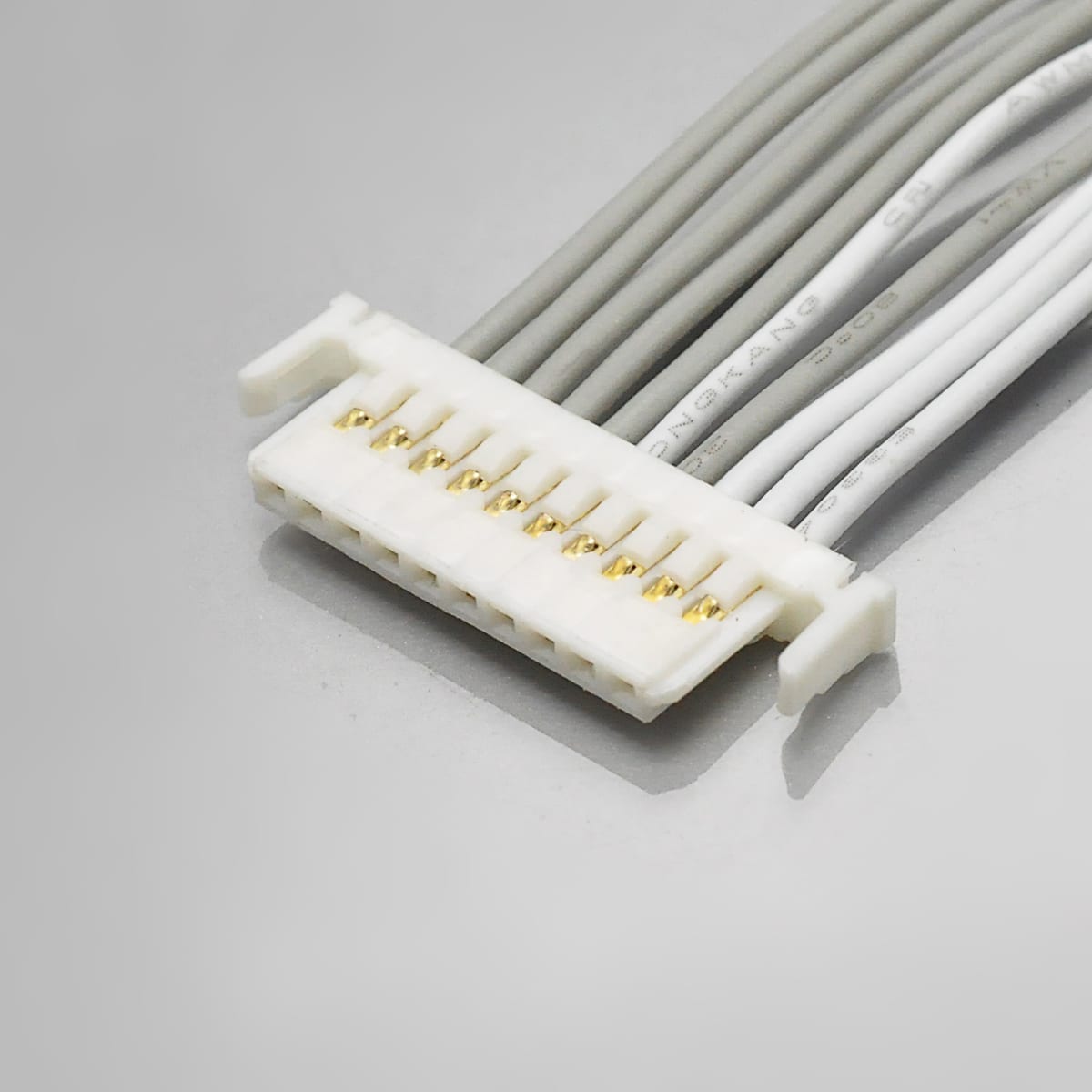 Figure 3 — KR1253 housing, the wire-side half that carries the crimped terminals