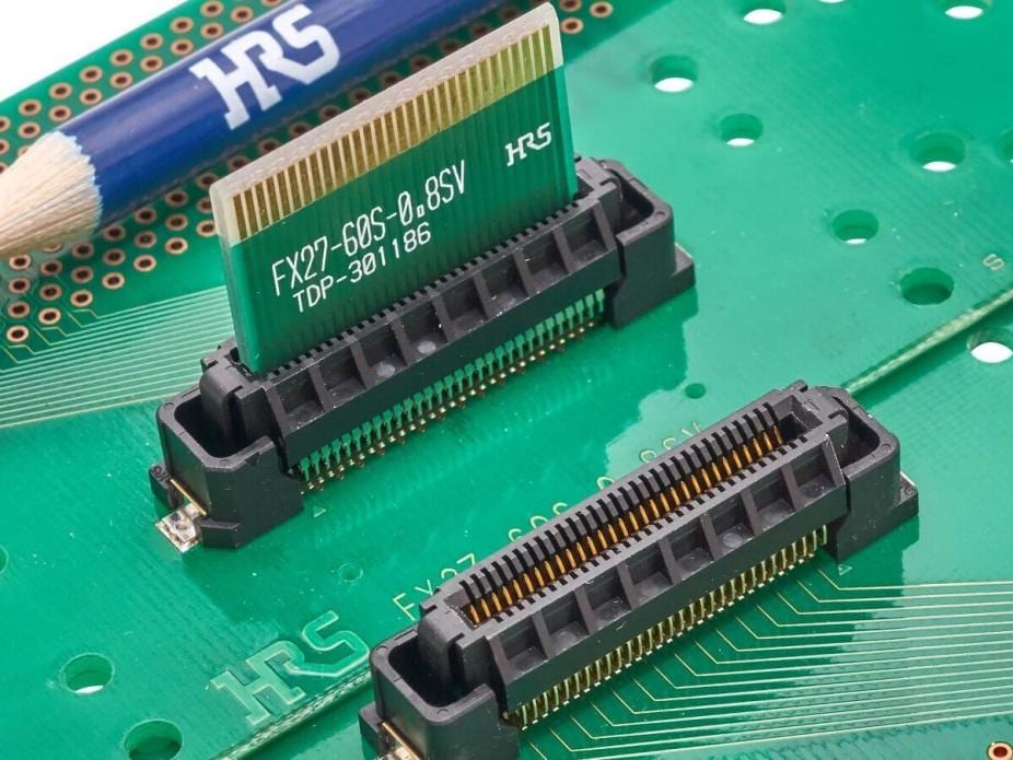Detailed drawing of card edge connector