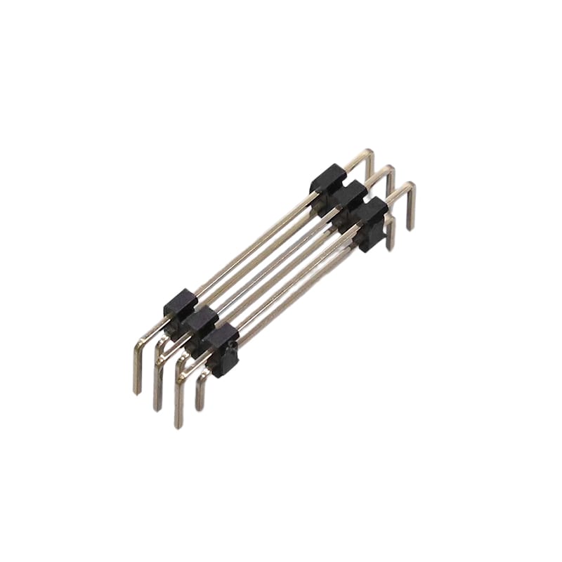 KR2028 Series Dual Row DIP Right Angle U Type Pin Header H=14.5