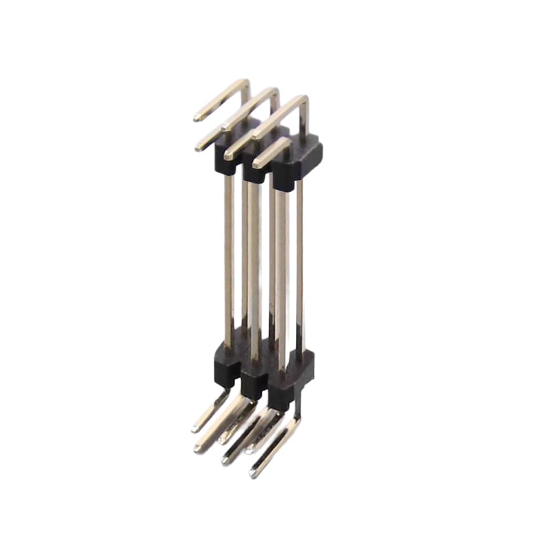 KR2028 Series Dual Row DIP Right Angle U Type Pin Header H=14.5 (2/4)