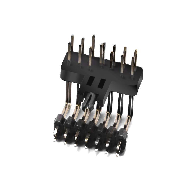 KR2542 Series Dual Row DIP Right Angle Pin Header H=2.5 (2/4)