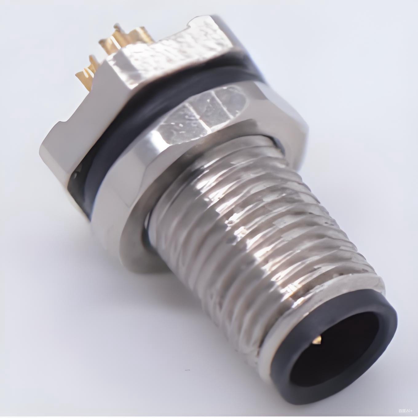 M5 connector-M5F0 Front lock socket male (soldered)
