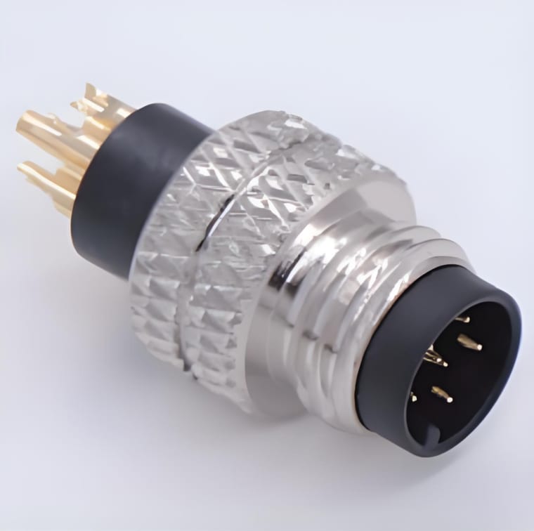 M8 connector-M8A1 Ordinary rubber-coated male plug