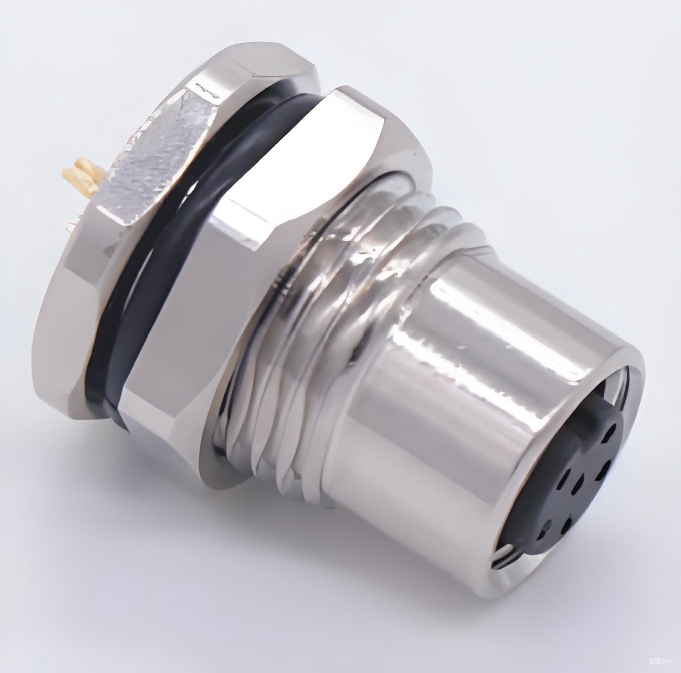 M8 connector-M8F0 Front lock socket female (soldered)