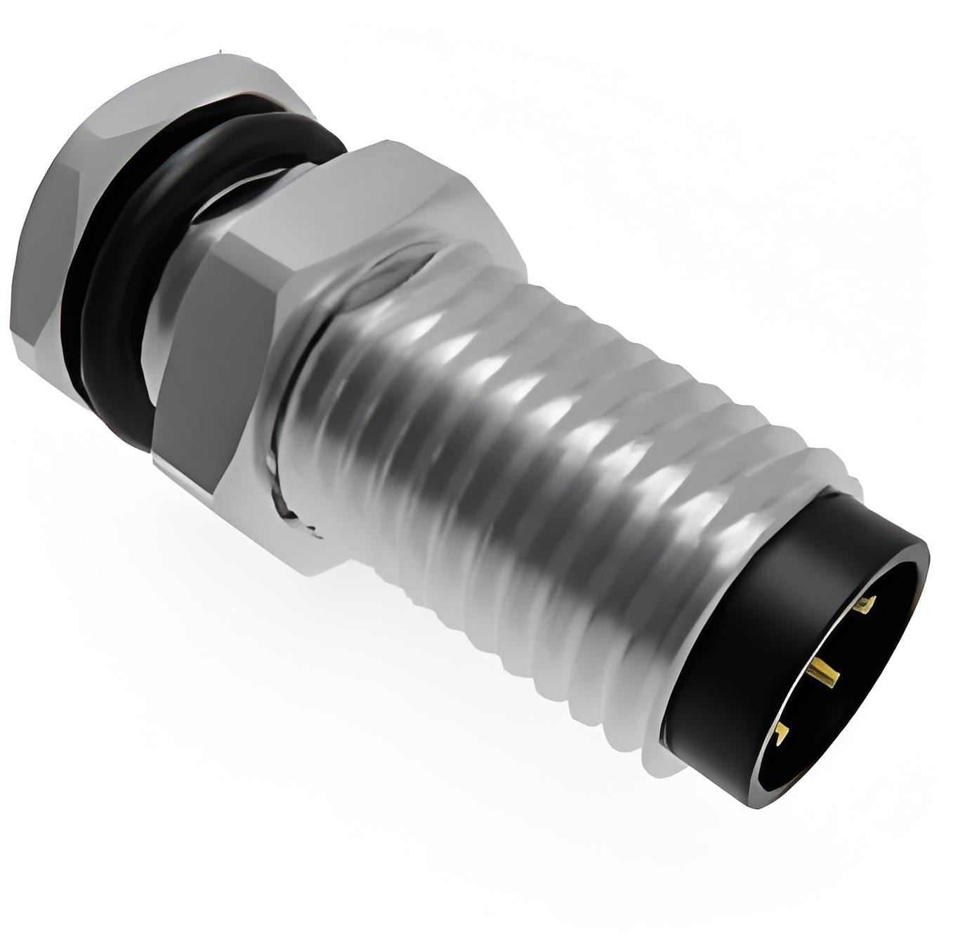 M8 connector-M8F0 Front lock socket male (soldered)