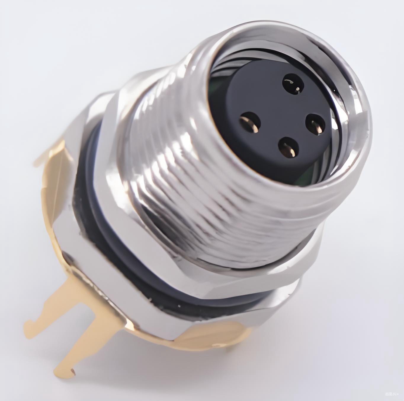 M8 connector-M8H4 Female Plug-in type right-angle female socket (PCB)