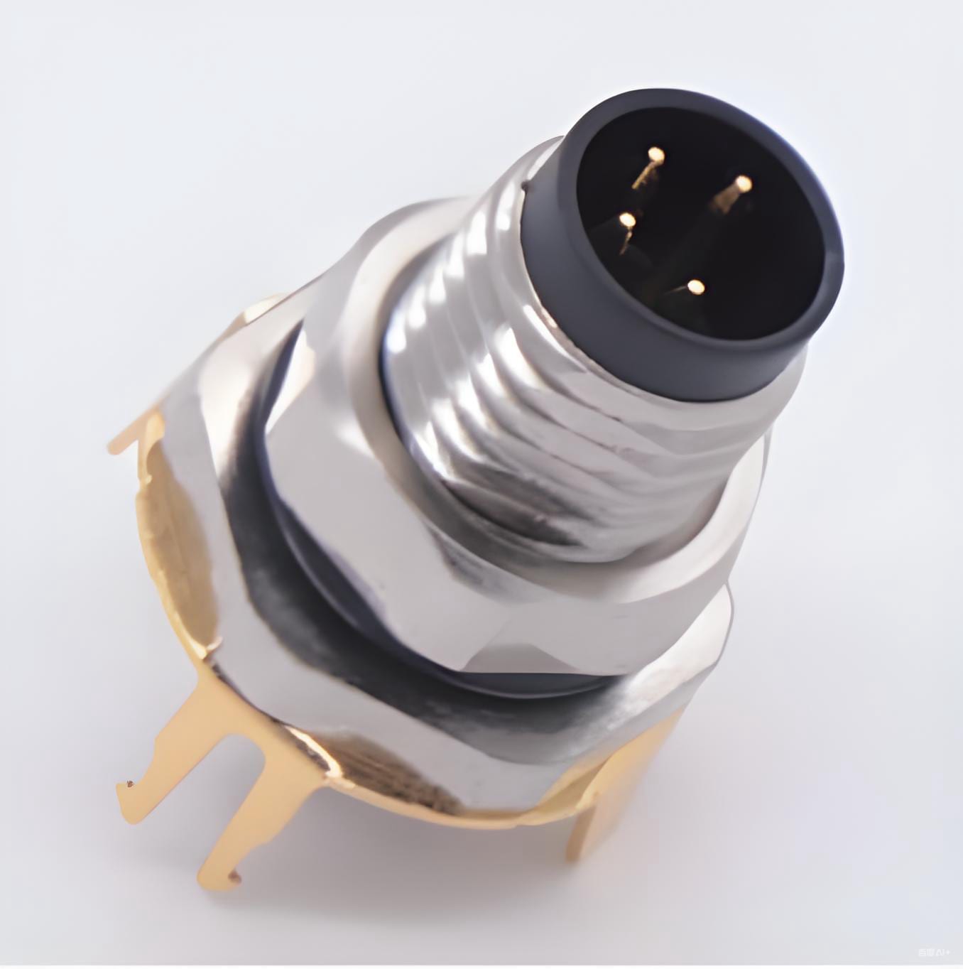 M8 connector-M8H4 Male Plug-in type right-angle male socket (PCB)