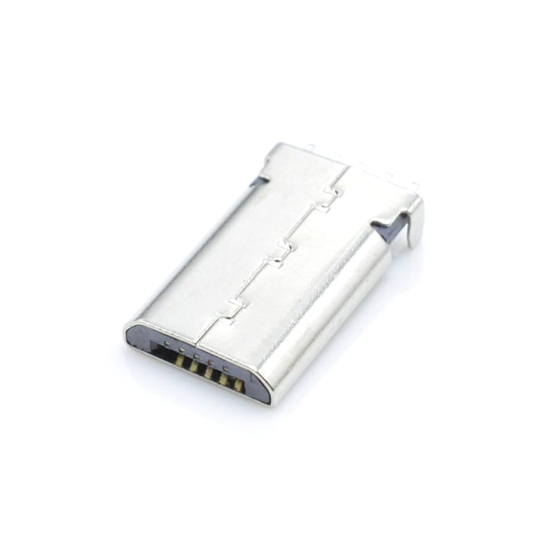 U01P0002B Series Micro USB 5P Male SMT Right Angle Type Offset with Post Connector (5/5)