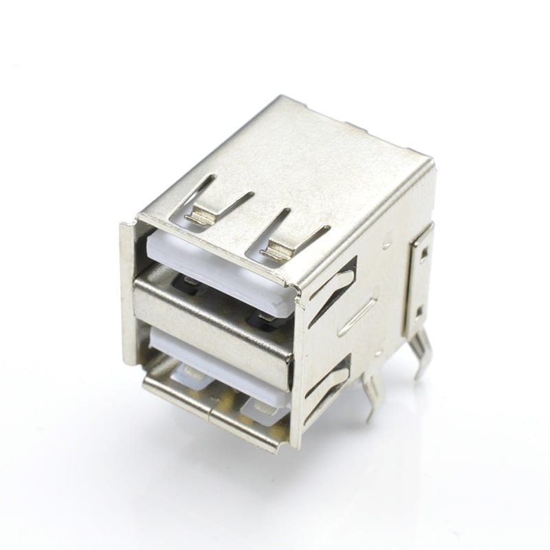 U02S0005B Series USB2.0 A Type AF Dual Row DIP Right Angle Female Connector