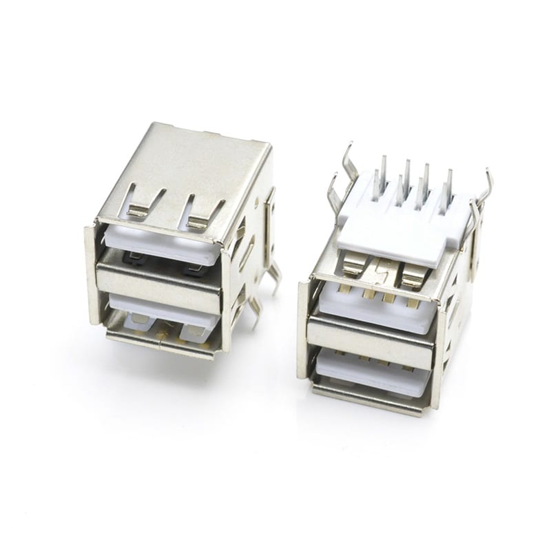 U02S0005B Series USB2.0 A Type AF Dual Row DIP Right Angle Female Connector (5/5)