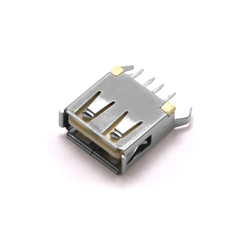 U02S0006B Series USB2.0 A Type 4 Pin AF DIP Straight Female Curved Feet Connector (2/5)