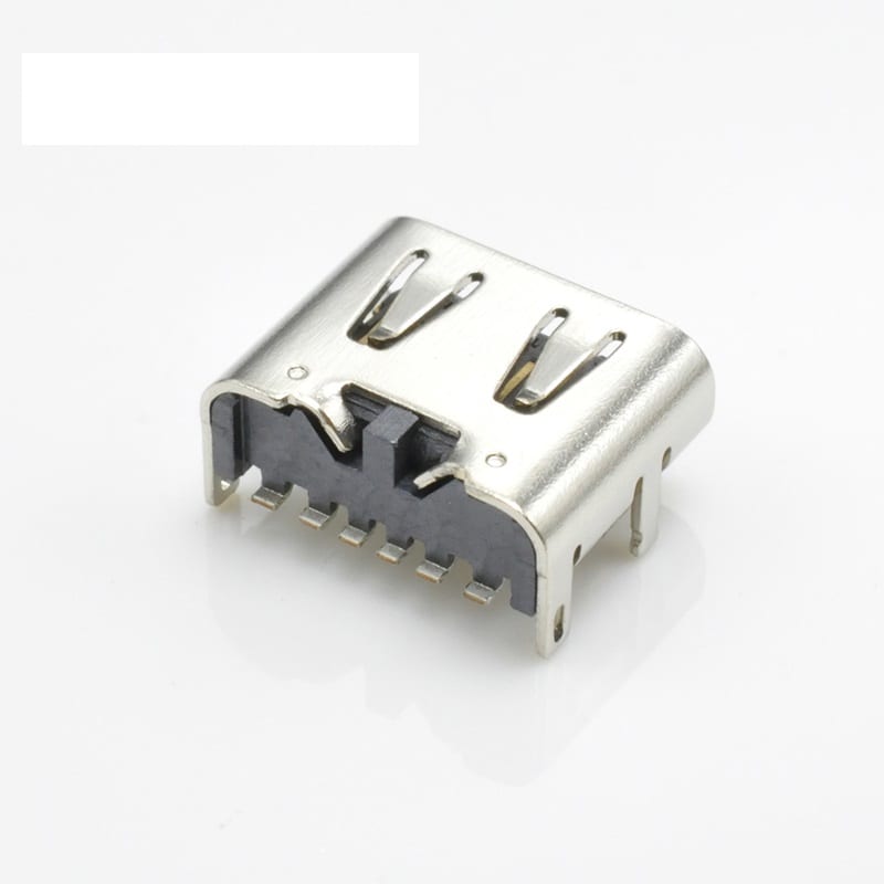 U04S0003R Series Type C 6 Pin Female USB Connector L=6.80 CH1.63 (2/5)