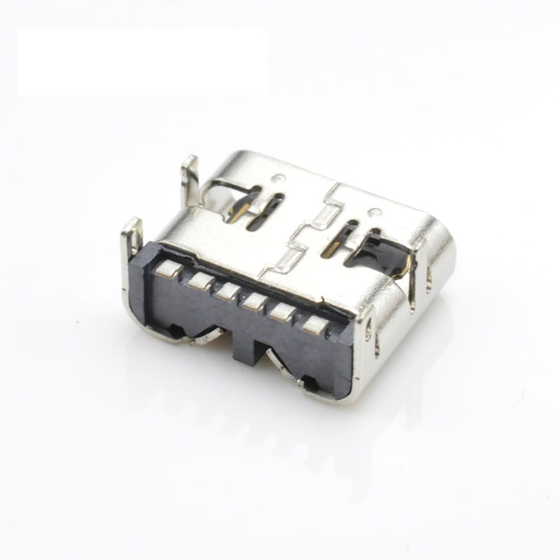 U04S0003R Series Type C 6 Pin Female USB Connector L=6.80 CH1.63 (3/5)