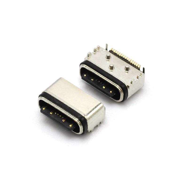 U04S0017R Series TYPE-C 16P Waterproof Female Socket USB Connector (3/5)