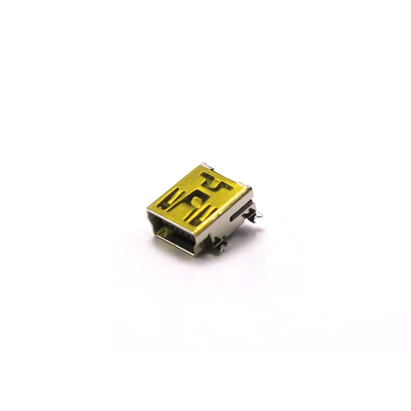 U05S0007R Series Mini USB 5 Pin SMT Right-angle Female Socket USB Connector with Post (2/5)