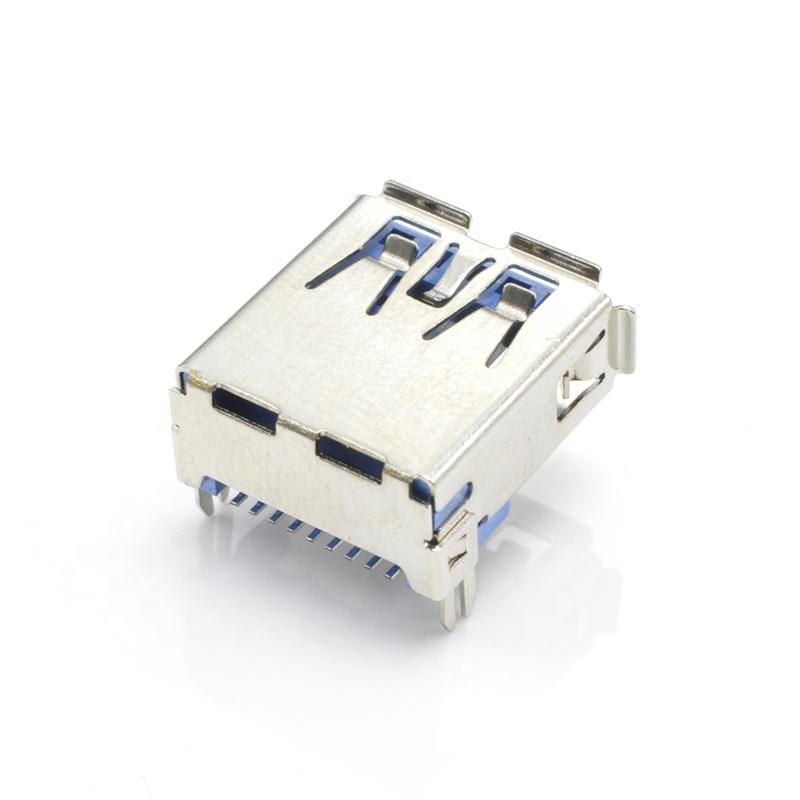 U03S0004B Series USB3.0 A Type AF SMT Right Angle Harpoon Foot Short-body Connector (4/5)